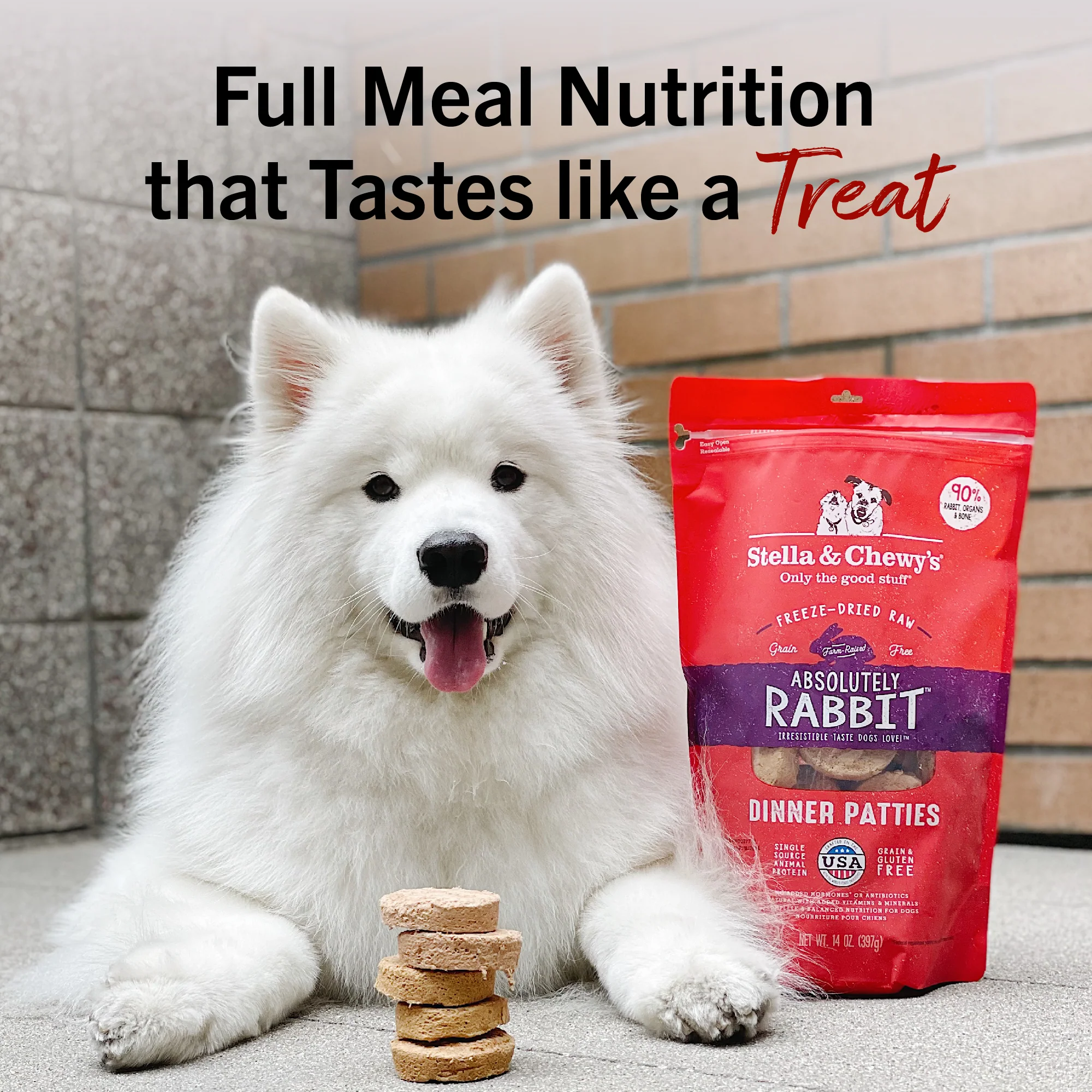 Absolutely Rabbit Freeze-Dried Raw Dinner Patties for Dogs - Image 13