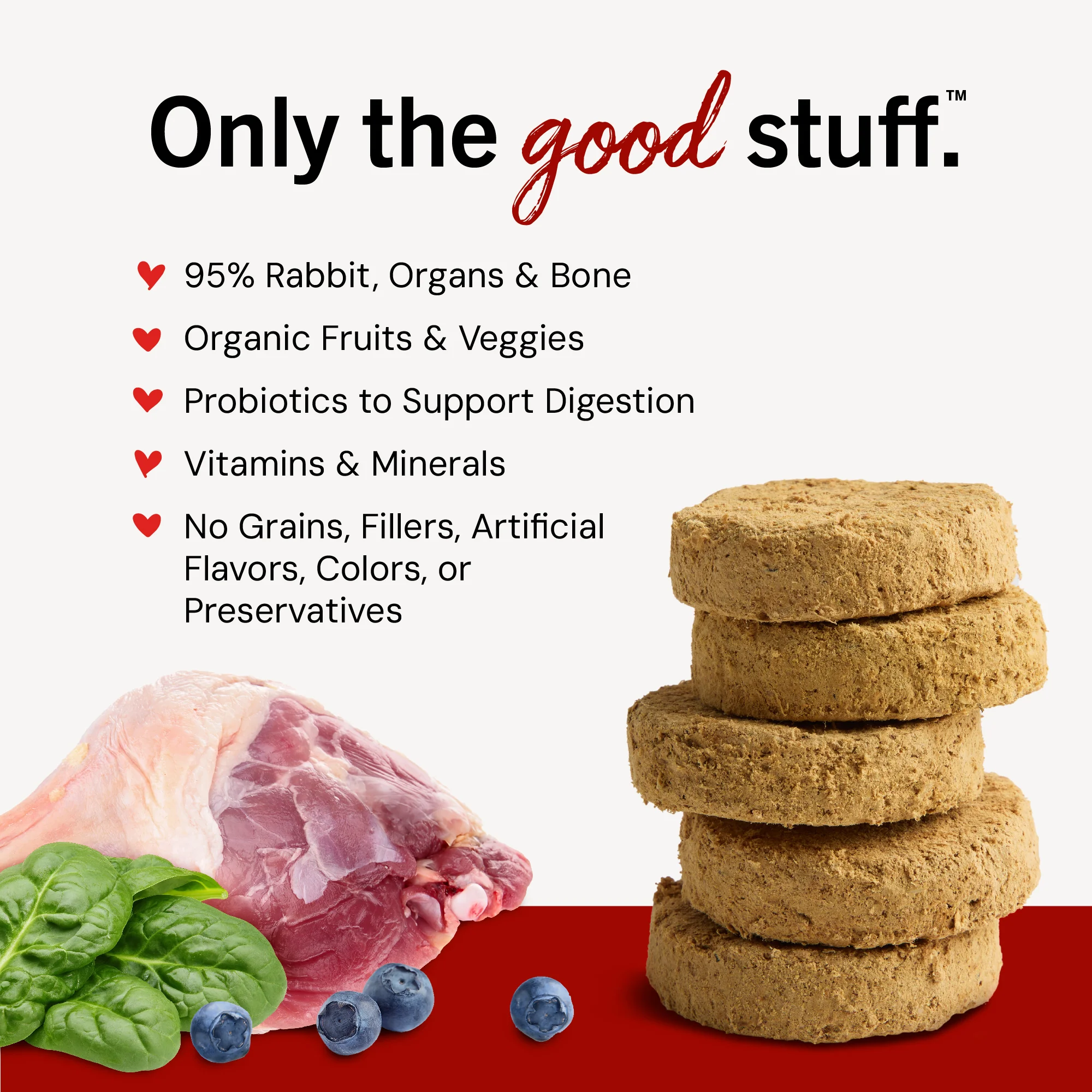 Absolutely Rabbit Freeze-Dried Raw Dinner Patties for Dogs - Image 5