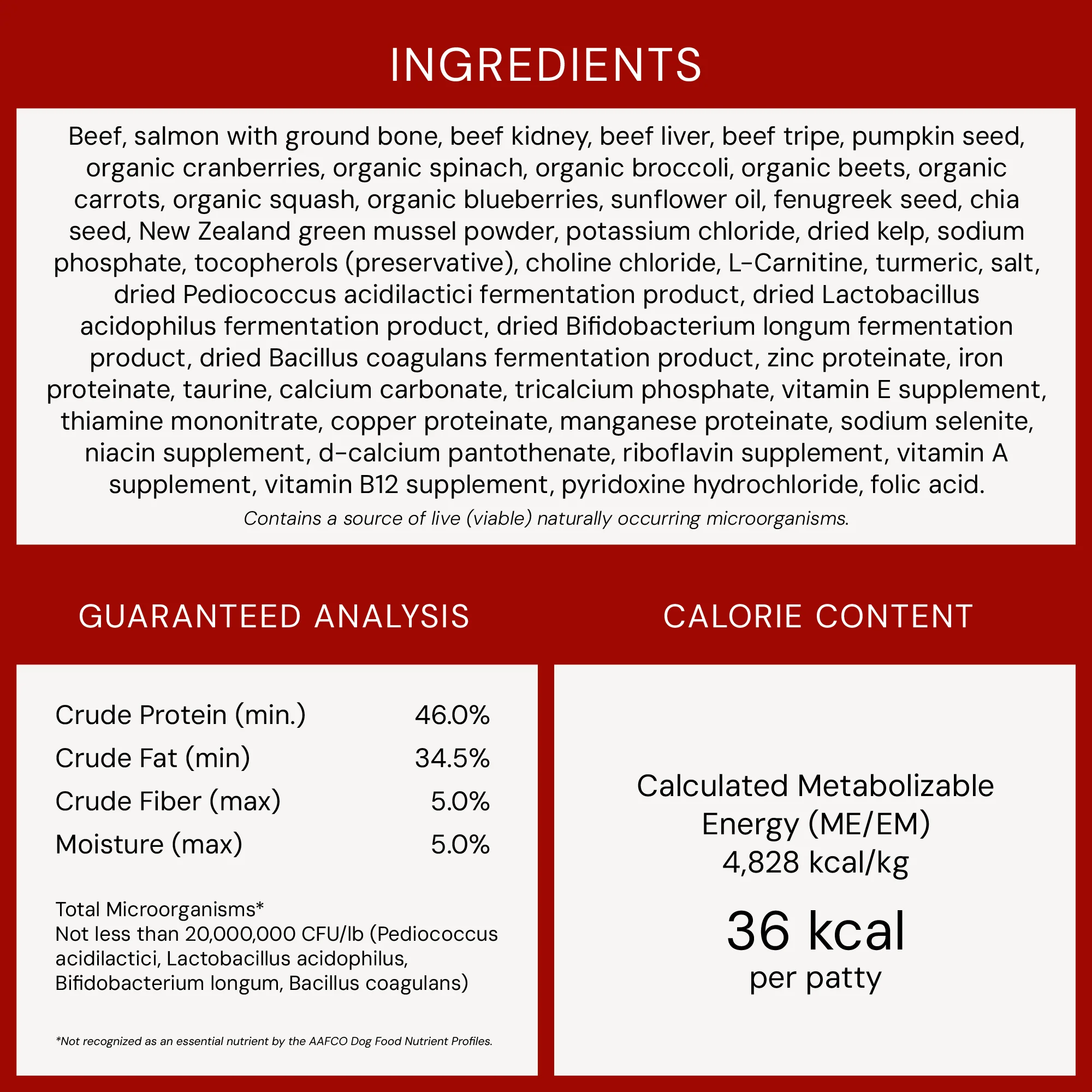 Beef & Salmon Freeze-Dried Raw Dinner Patties for Puppies - Image 11