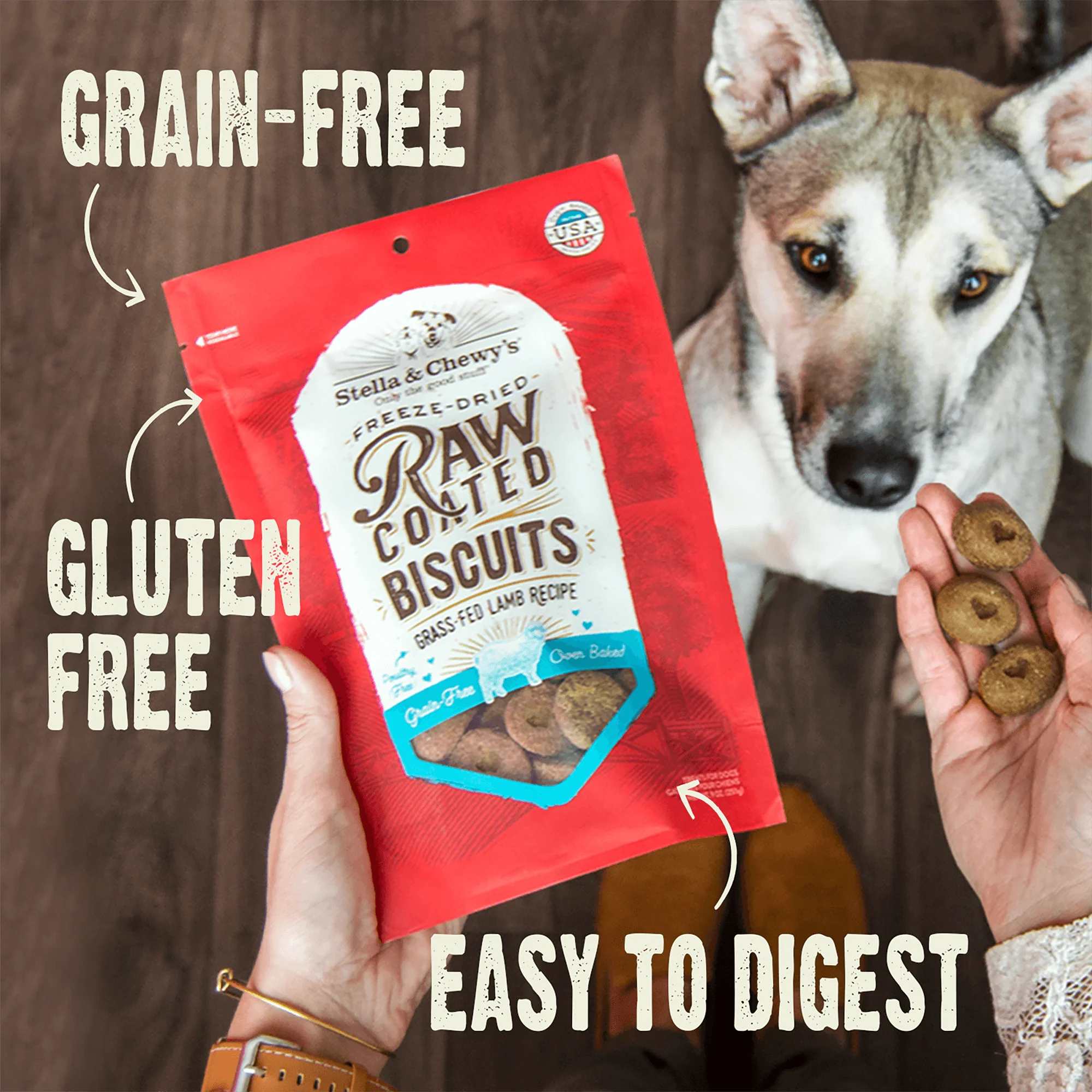 Cage-Free Chicken Raw Coated Biscuits for Dogs - Image 6