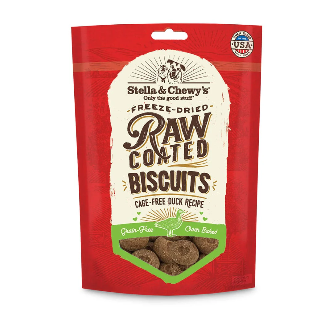 Cage-Free Duck Raw Coated Biscuits for Dogs