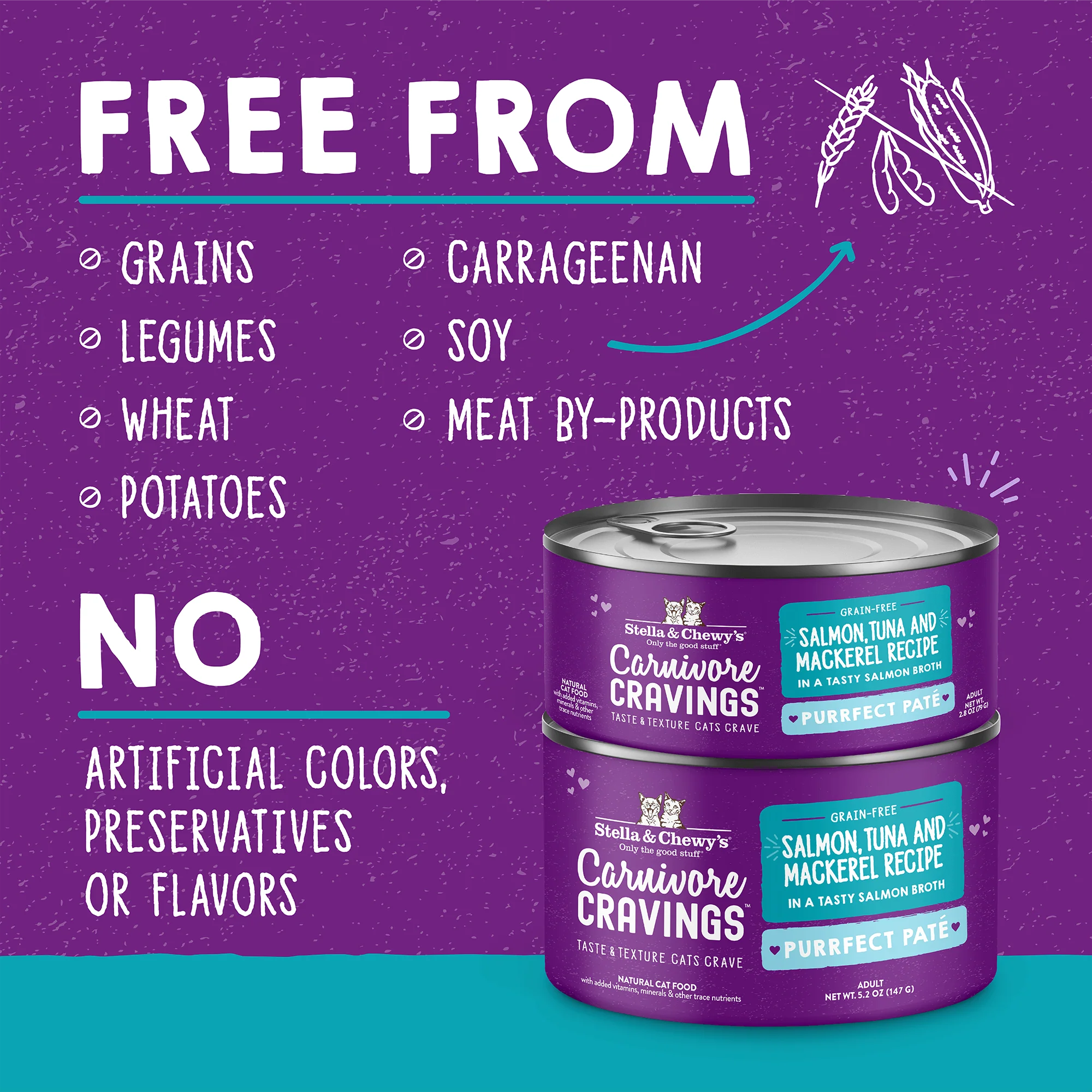 Carnivore Cravings Purrfect Paté Salmon, Tuna & Mackerel Recipe for Cats - Image 3