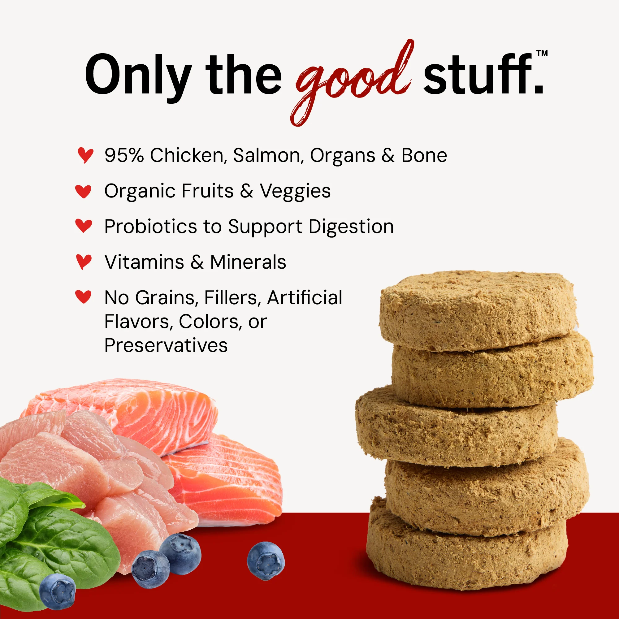Chicken & Salmon Freeze-Dried Raw Dinner Patties for Puppies - Image 4