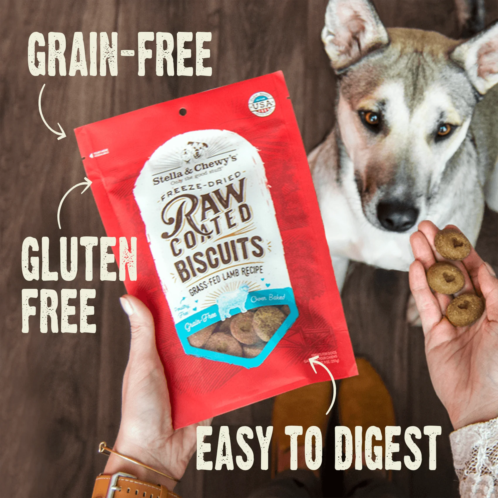 Grass-Fed Beef Raw Coated Biscuits for Dogs - Image 6
