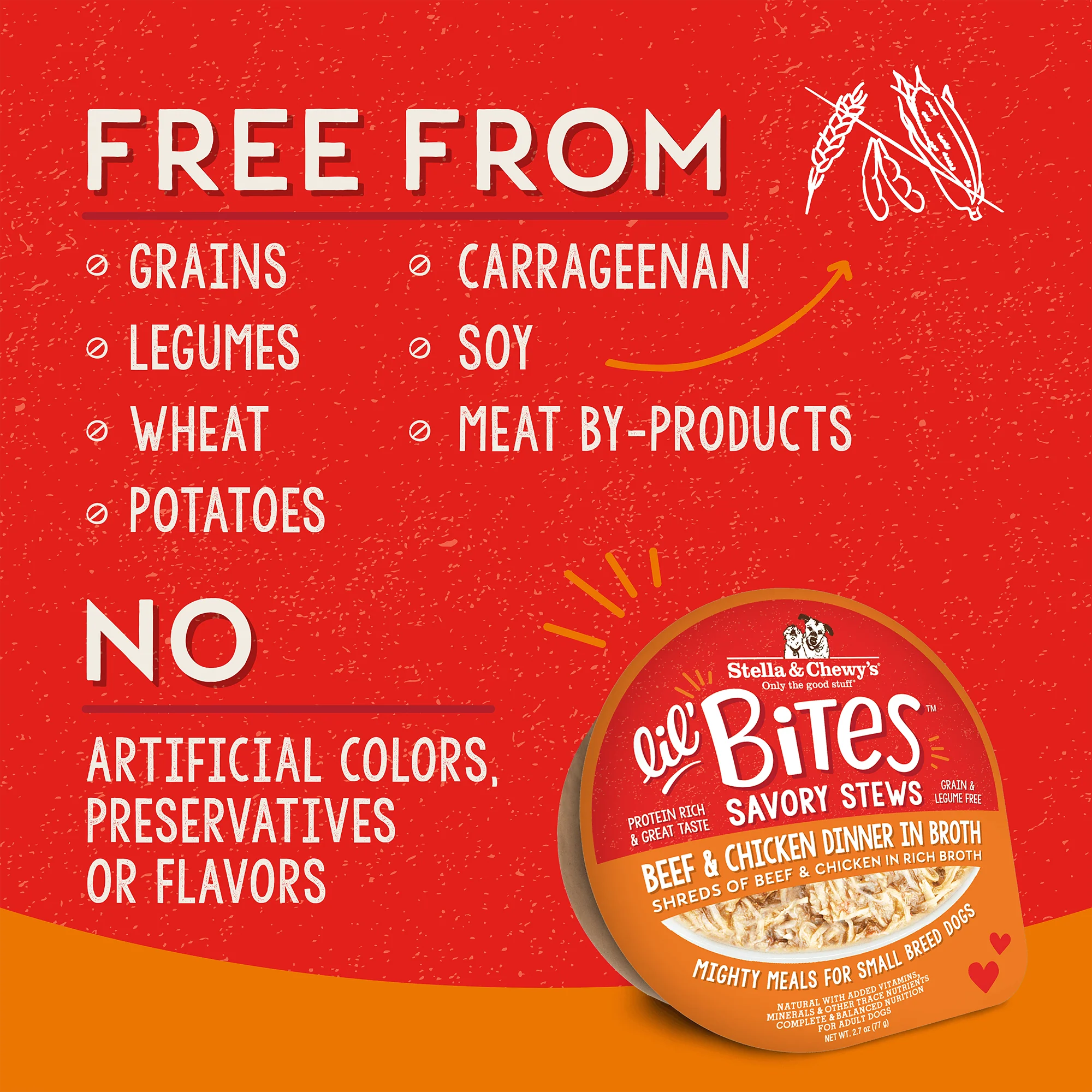Lil' Bites Savory Stews Beef & Chicken Dinner in Broth for Dogs - Image 5