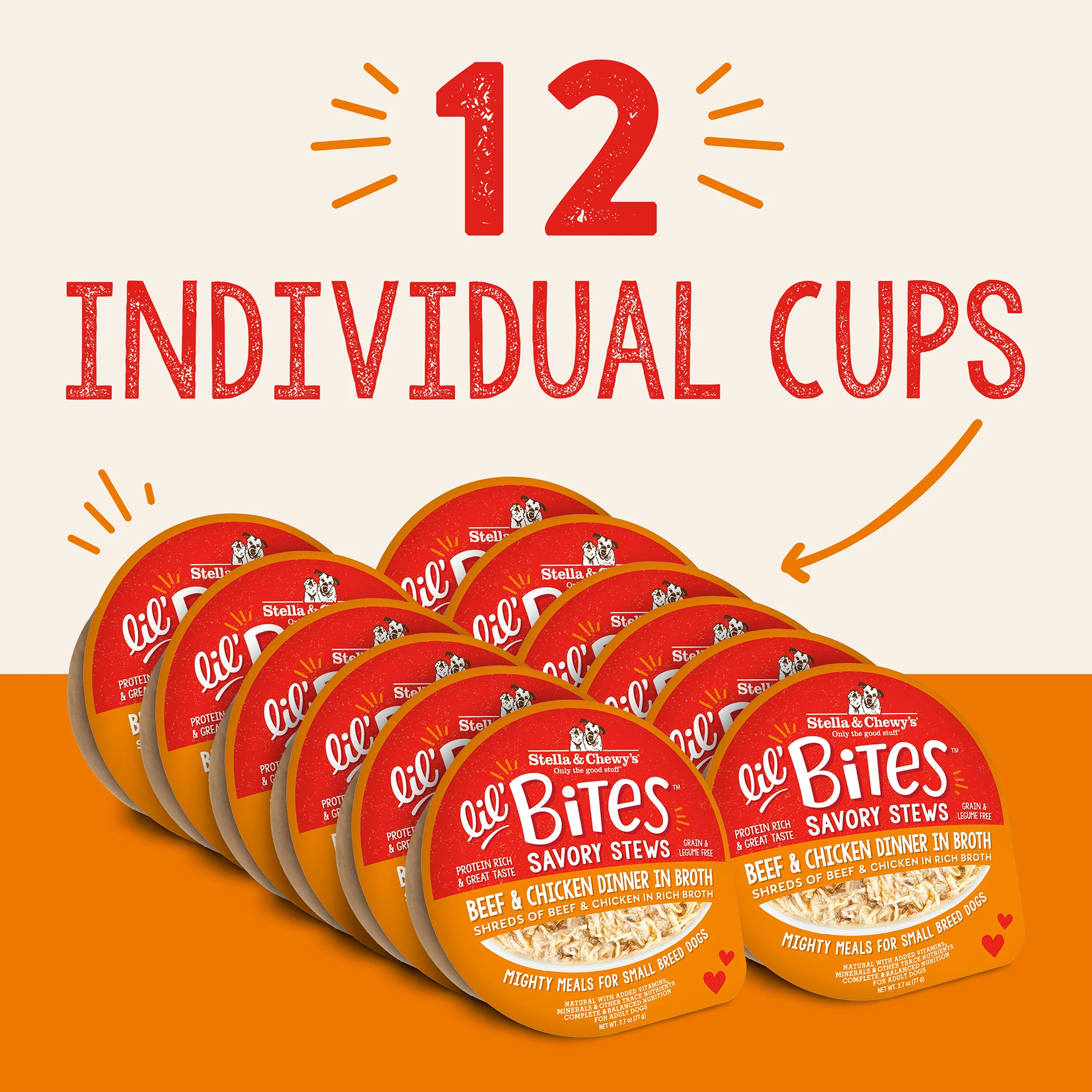 Lil' Bites Savory Stews Beef & Chicken Dinner in Broth for Dogs - Image 6