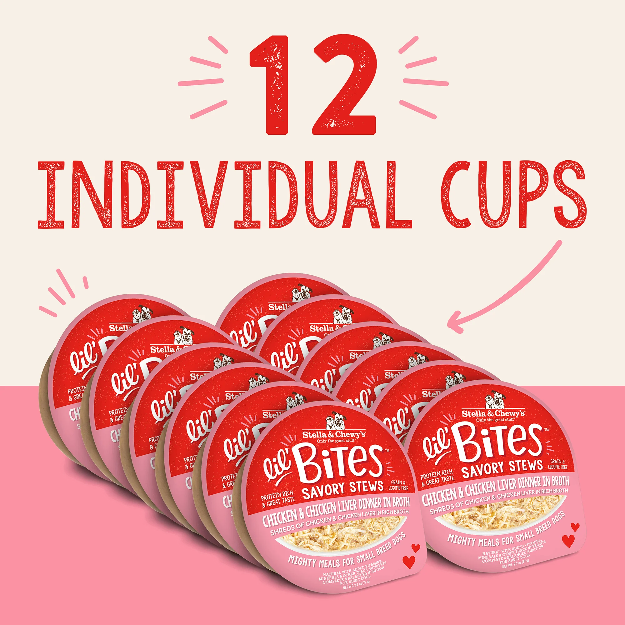 Lil' Bites Savory Stews Chicken & Chicken Liver Dinner in Broth for Dogs - Image 6
