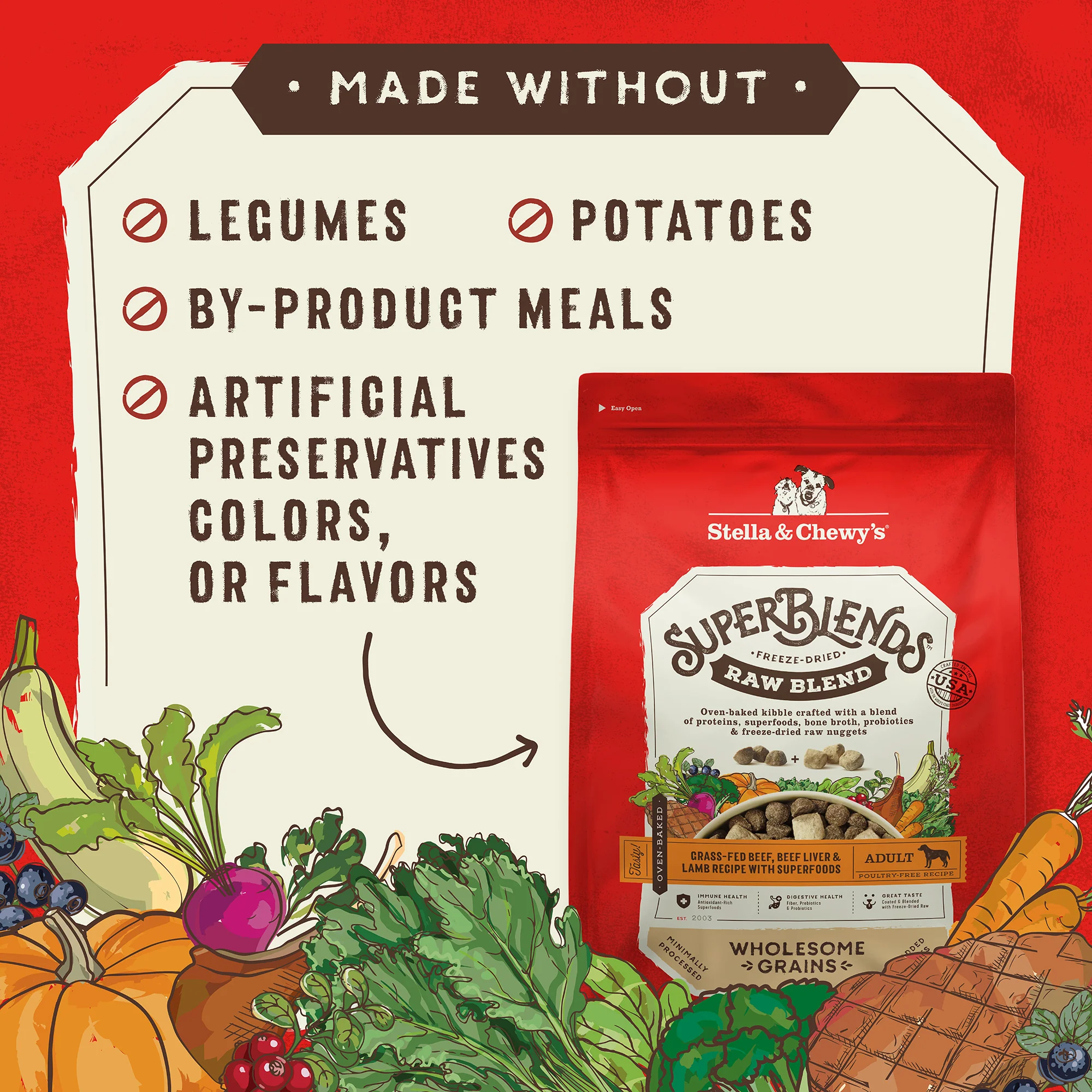 SuperBlends Raw Blend Beef, Beef Liver & Lamb Recipe + Superfoods for Dogs - Image 5