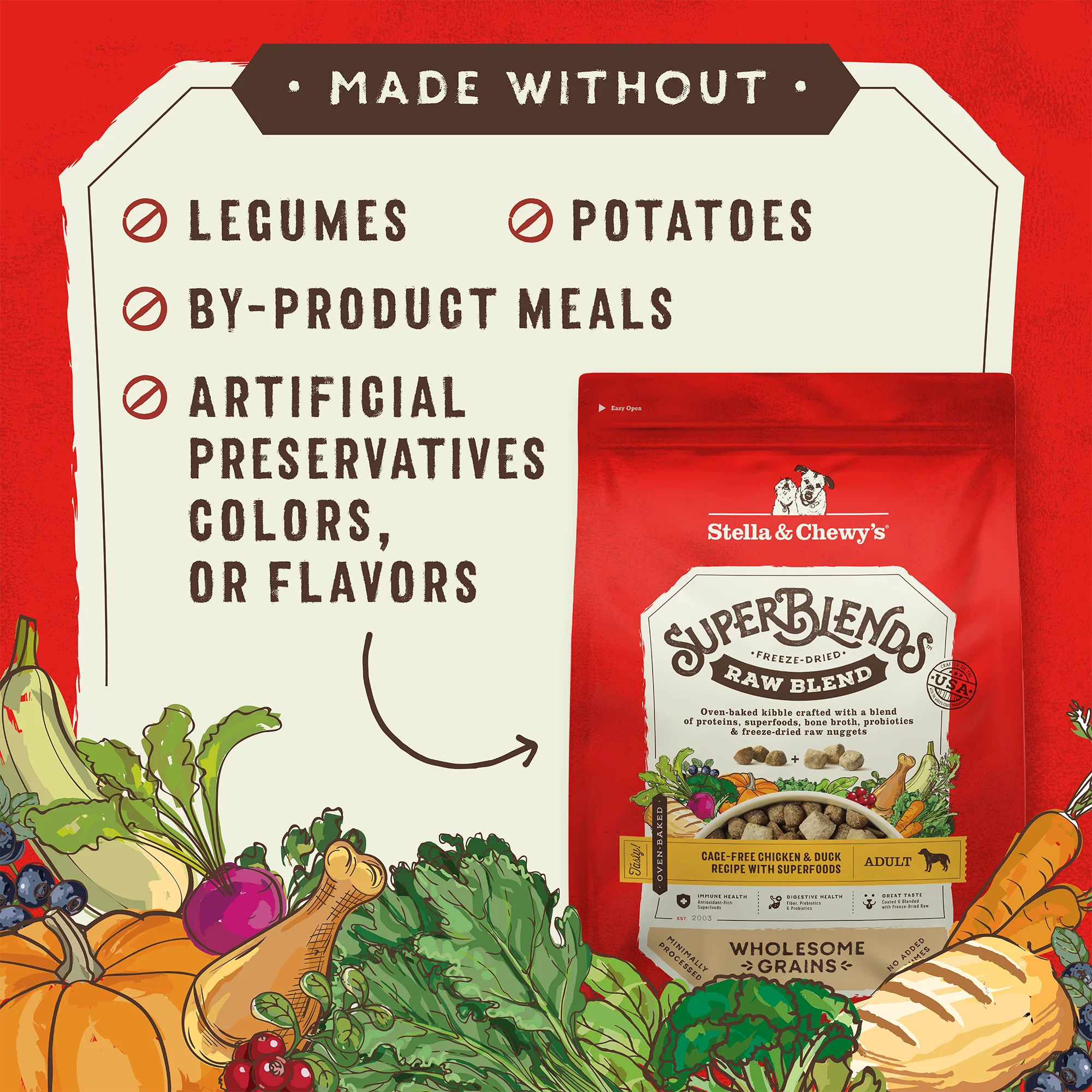 SuperBlends Raw Blend Chicken & Duck Recipe + Superfoods for Dogs - Image 5