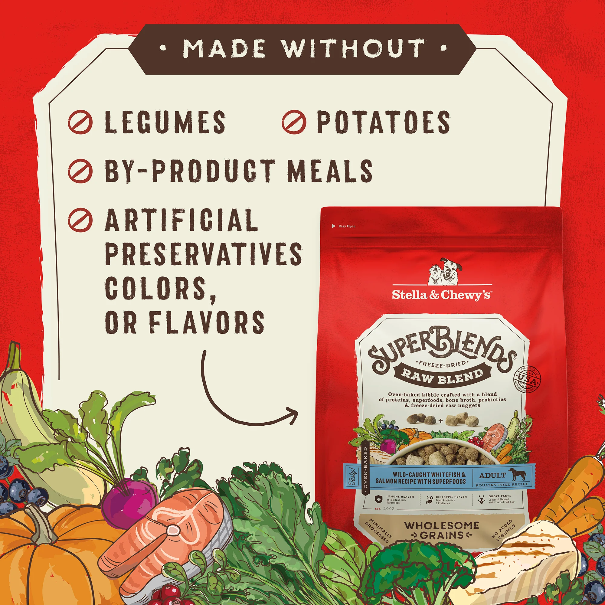 SuperBlends Raw Blend Whitefish & Salmon Recipe + Superfoods for Dogs - Image 5