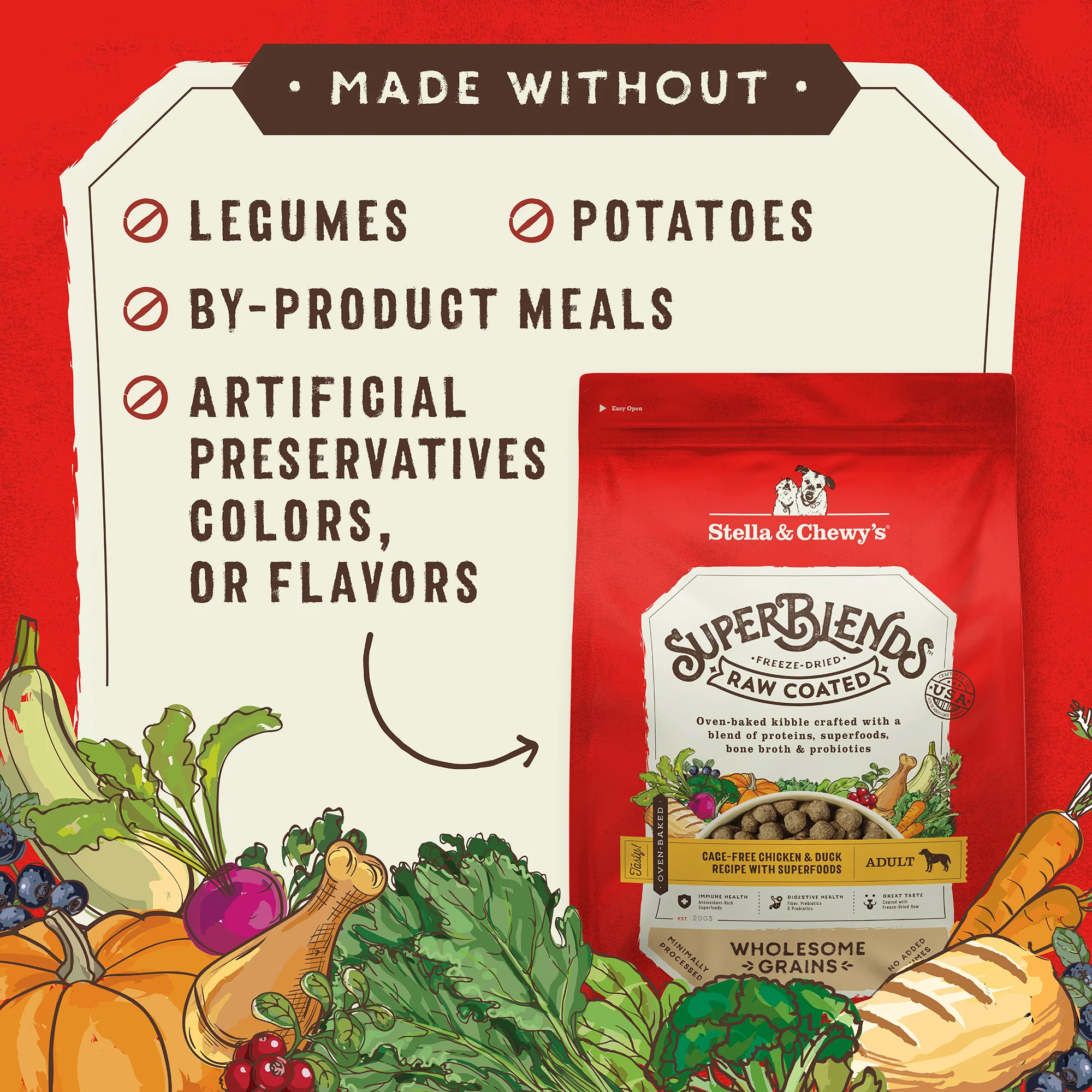 SuperBlends Raw Coated Chicken & Duck Recipe + Superfoods for Dogs - Image 5