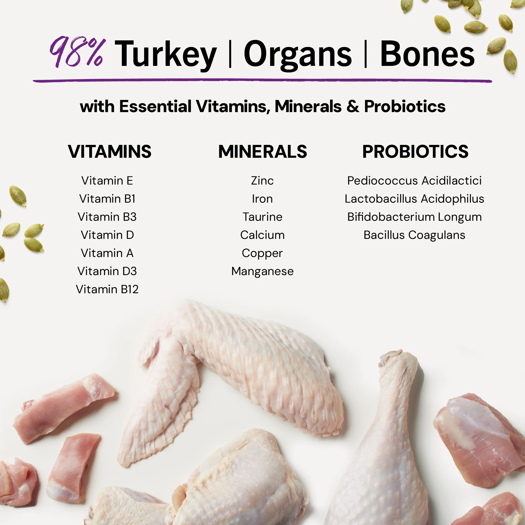 Tummy Ticklin’ Turkey Freeze-Dried Raw Dinner Morsels for Cats - Image 10