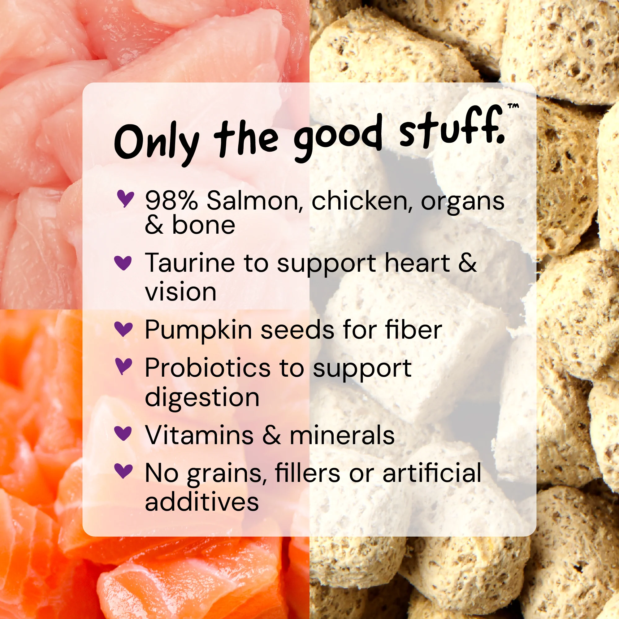 Yummy Lickin’ Salmon & Chicken Freeze-Dried Raw Dinner Morsels for Cats - Image 5